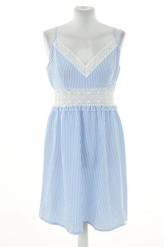 Blue striped dress