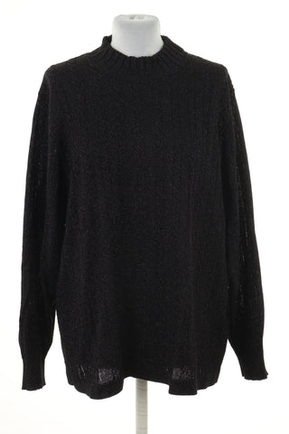 Sweter czarny błyszczący