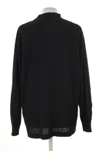 Sweter czarny błyszczący