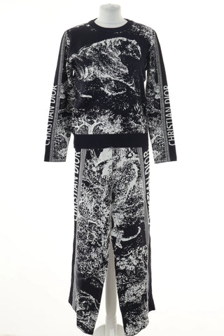 Komplet granatowy wzorek