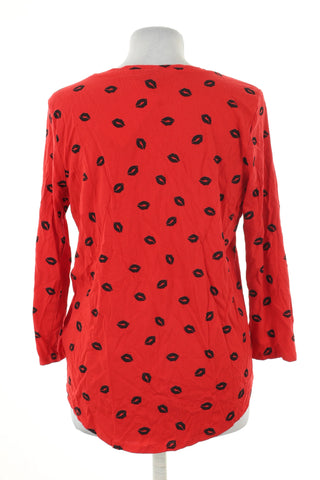 Bluzka czerwona wzorek