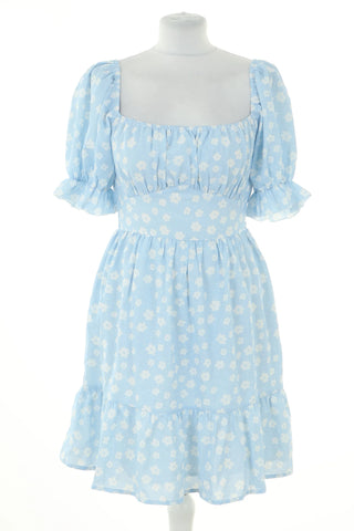 Blue dress flowers