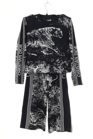 Komplet granatowy wzorek