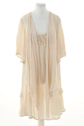 Beige Kleid
