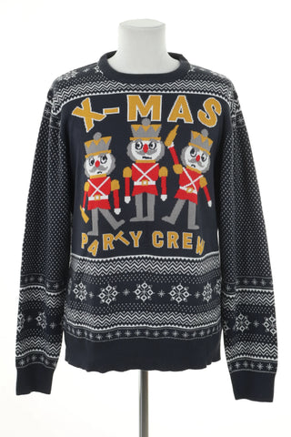 Sweter świąteczny szary