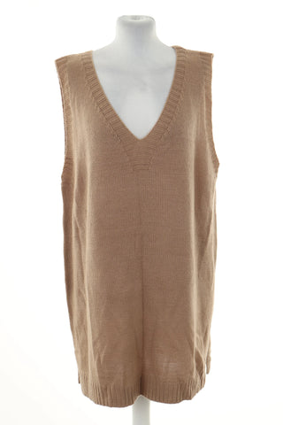 Kamizelka sweterkowa beżowa