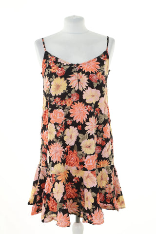 Black dress with flowers