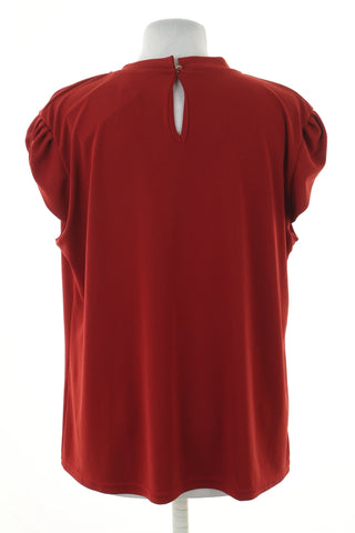 Dunkelrote Bluse