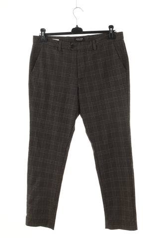 Brown checkered trousers