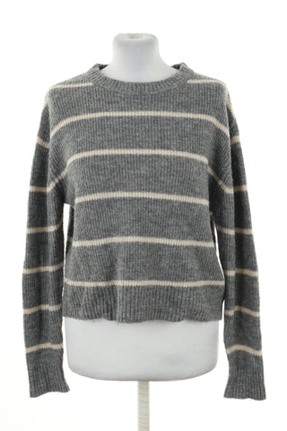 Sweter szary paski