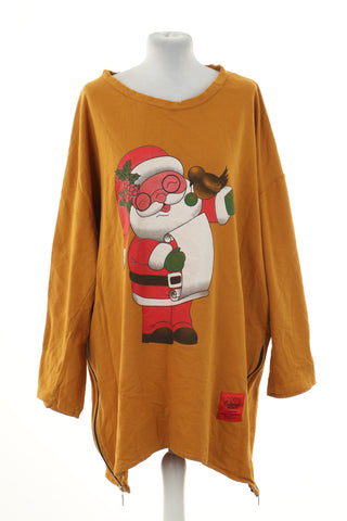 Sukienka musztardowa świąteczna