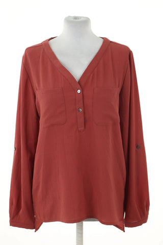 Dunkelrote Bluse