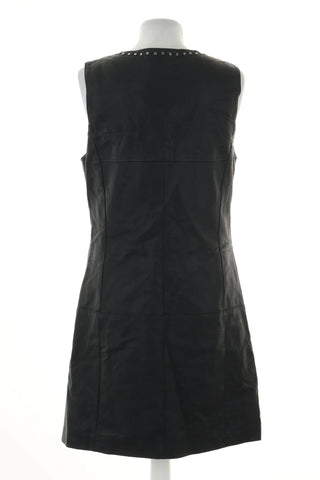 Sukienka czarna eko skóra