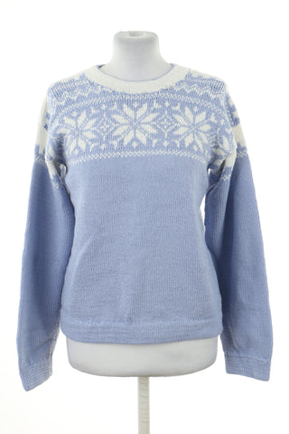 Sweter niebieski wzorek