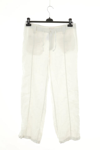 White linen trousers