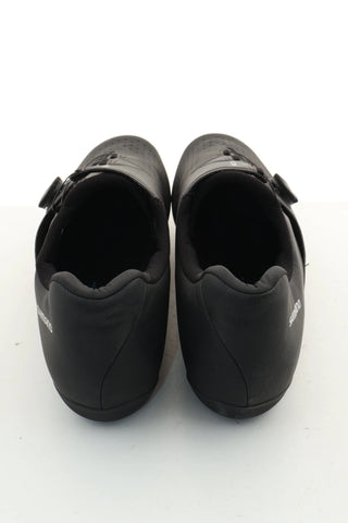 Buty czarne na rower skóra