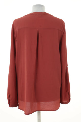 Dunkelrote Bluse