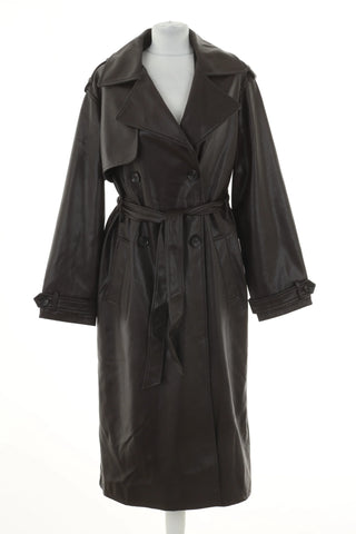 Płaszcz czekoladowy eko skóra