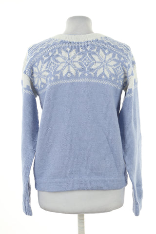 Sweter niebieski wzorek