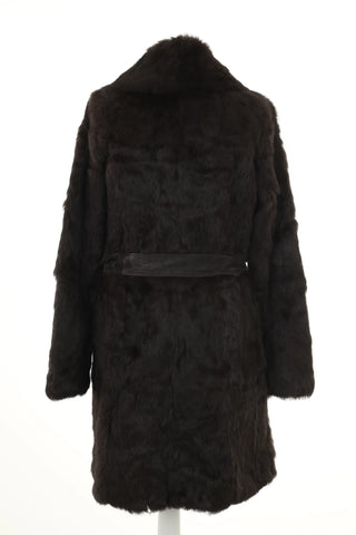 Futro czekoladowe włos naturalny