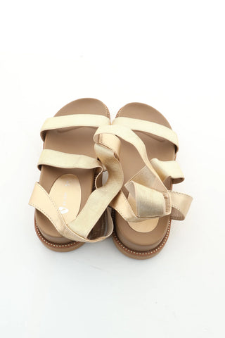 Golden sandals