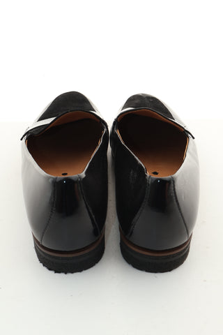 Pantofle czarne skóra