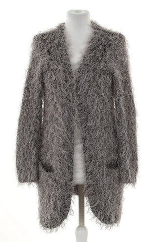 Kardigan szary błyszczący