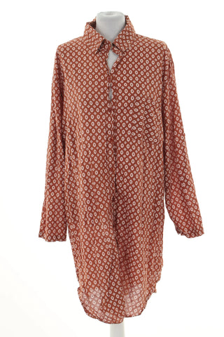 Sukienka brązowa wzorek