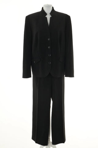 Komplet czarny prążki