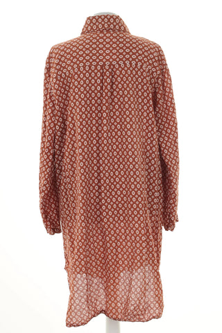 Sukienka brązowa wzorek