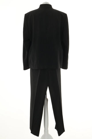 Komplet czarny prążki