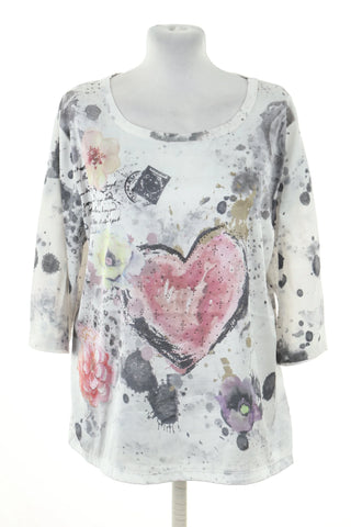 Bluzka biała kwiaty