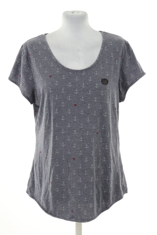 Koszulka szara wzorek