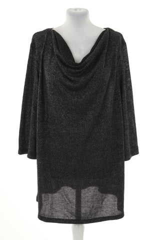 Bluzka czarna błyszcząca