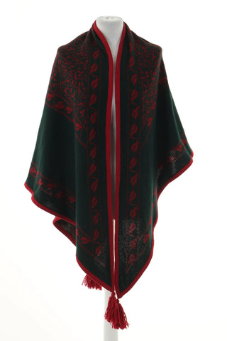 Chusta zielona wzorek