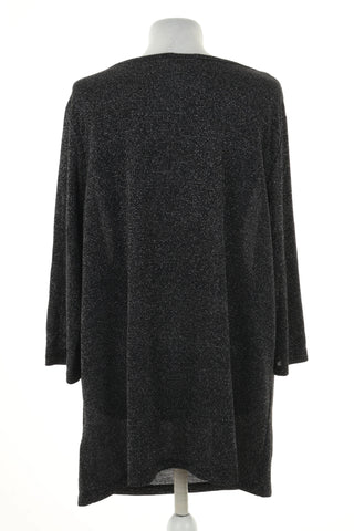 Bluzka czarna błyszcząca