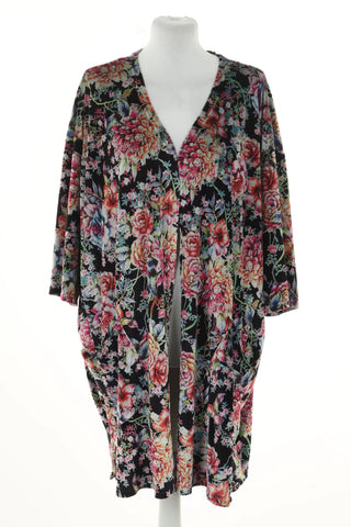 Black floral shrug