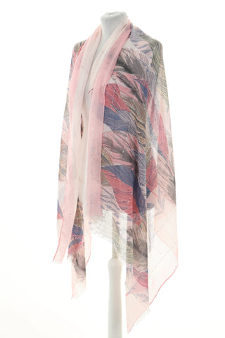 Szalik różowy wzorek