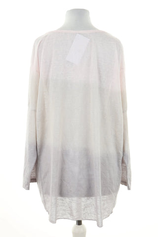 Bluzka różowo beżowa