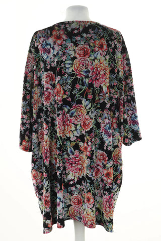 Black floral shrug