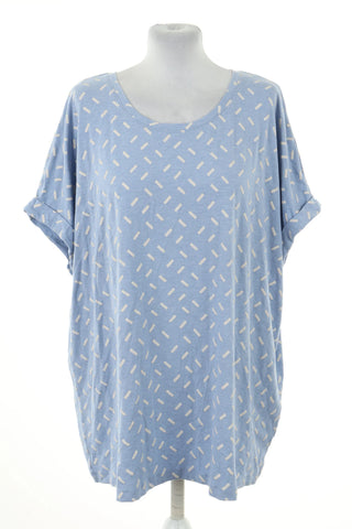 Bluzka niebieska wzorek