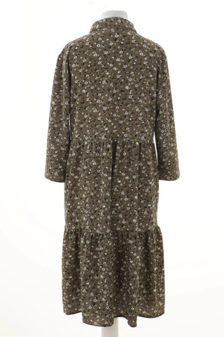 Green dress with flowers