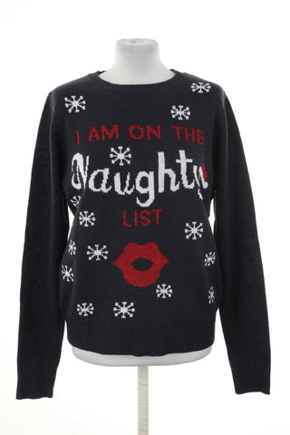 Sweter granatowy świąteczny