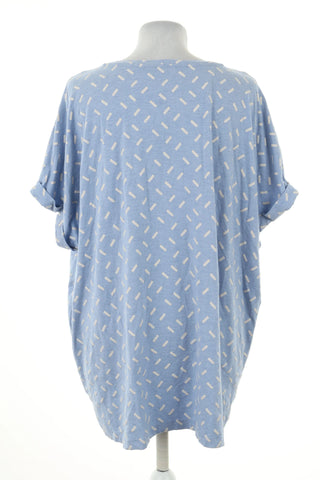 Bluzka niebieska wzorek