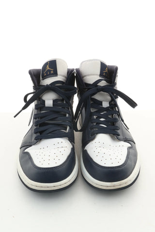 Buty granatowo białe