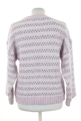 Sweter fioletowy wzorek