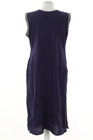Navy blue tunic with pattern