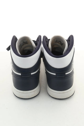 Buty granatowo białe