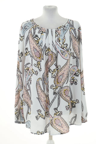 Bluzka biała wzorek