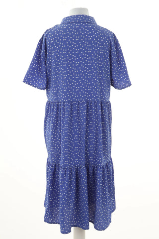 Blue polka dot dress
